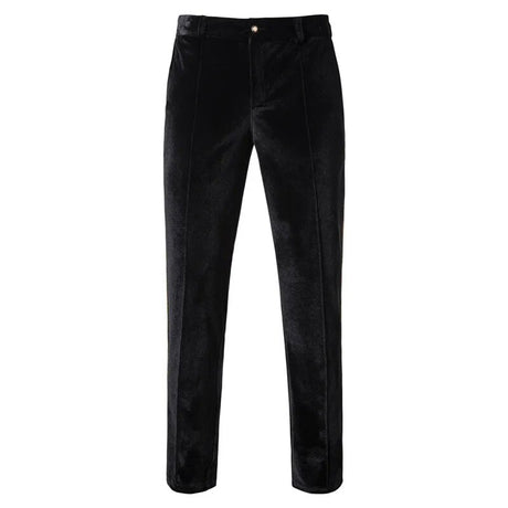 Plush Velvet Suit Two-piece Mens Party Suits Double Breasted Tuxedo Blazers & Pants