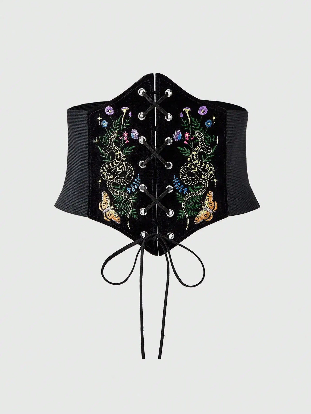 Woodland Velvet Embroidered Waist Belt Ren Fair Wear