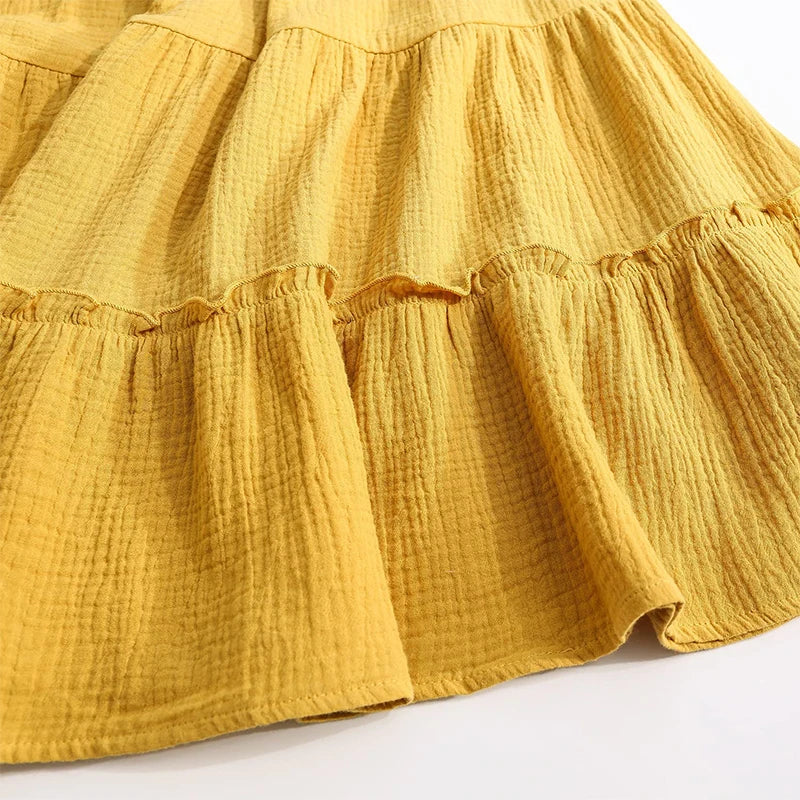 Flower's Cotton Maxi Skirt