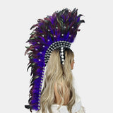 Handcrafted Feather Mohawk Headdresses Carnival Party Costumes