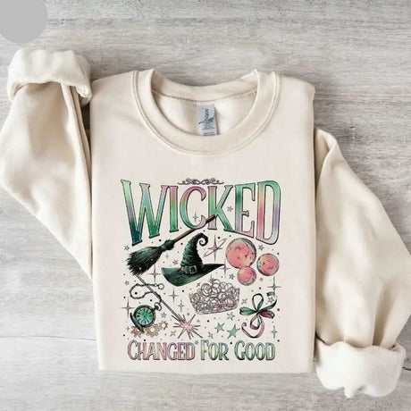 Wicked Changed for Good Sweatshirt Musical Lovers Defy Gravity Sweater Jumper