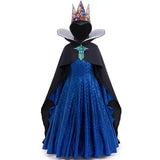 Evil Queen Girls Halloween Cosplay Snow White Costume 2-12Y
