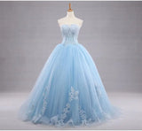 Lady Pip's Strapless Cream Puff Evening Gown Custom Made Formal Dress