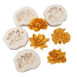 Peony Sunflower Lotus Rose Silicone Flower Moulds