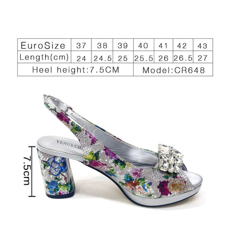 Spring Garden Party Shoes And Matching Bag Set