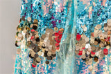 Shiny Rainbow Sequin Cloak Halloween Children's Dress Up Cape
