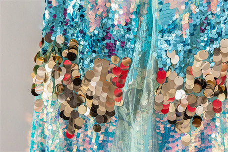 Shiny Rainbow Sequin Cloak Halloween Children's Dress Up Cape