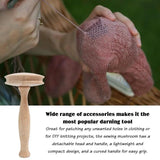 Wooden Darning Tool Kit Mushroom Darner DIY Handicraft Mending Tool Set