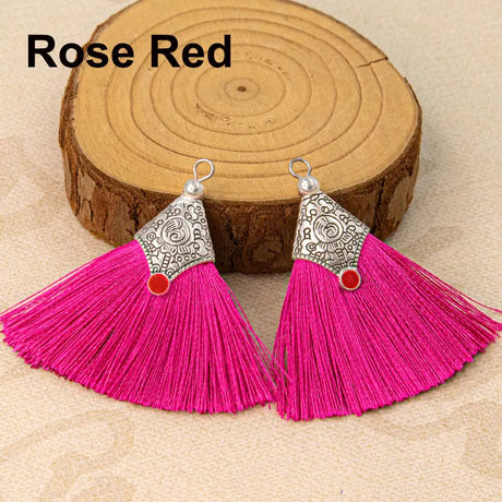 2/4/6Pcs Mini Craft Tassel Handmade Soft Silk Tassel for Earring Jewelry Making DIY Projects Keychain Bookmarks
