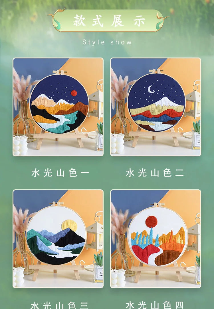 Scenery Embroidery DIY Set for Beginners