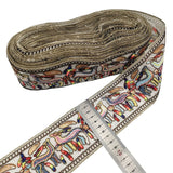 1 Yards Embroidered Rose Lace Trim Jacquard Ribbon DIY Craft Making Sewing Supplies