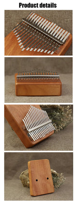 Kalimba Thumb Piano 17 Keys Mahogany Wood Musical Instrument