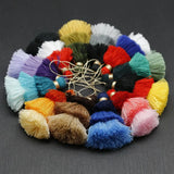 1/2pcs Cotton Tassels for Crafts Tri-Layered Tassels with Hanging Loop for Crafts Jewelry Making Bookmark Clothing  Accessories