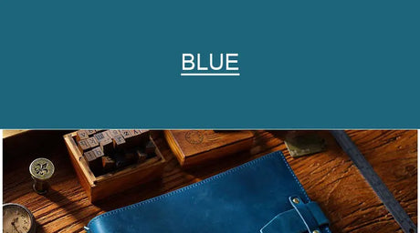 Stitched Genuine Leather Notebook 6 Colours Handmade Journal with Lock Blank Kraft Paper 200 Pages Sketchbook