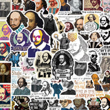 50Pcs William Shakespeare Stickers