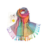 Rainbow Pashmina Scarfs Large Soft Warm Shawl Wrap