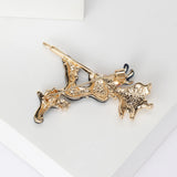 Halloween Flying Broom Witch Hat Brooches