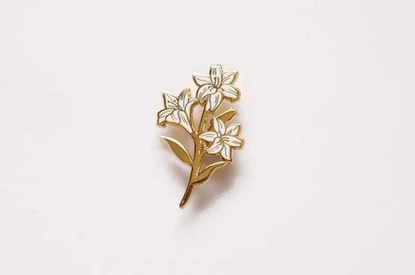 Wildflower Botanical Enamel Pins Badges
