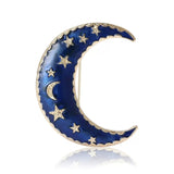 Wizard's Purple Moon Enamel Brooches 2 Colours