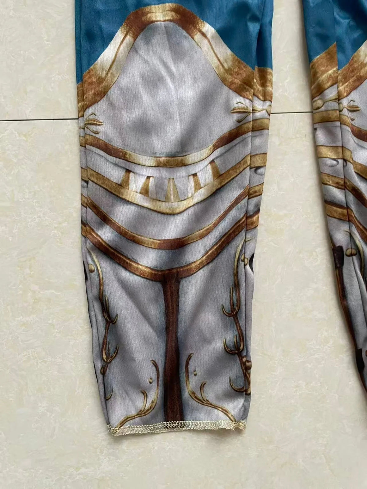 Knight Costume Kids Soft Cosplay Silver Gold And Blue Long Sleeve Set Book Week Halloween