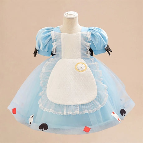 Toddler Princess Alice Belle Jasmine Mermaid Dress Baby Halloween Cosplay Costume