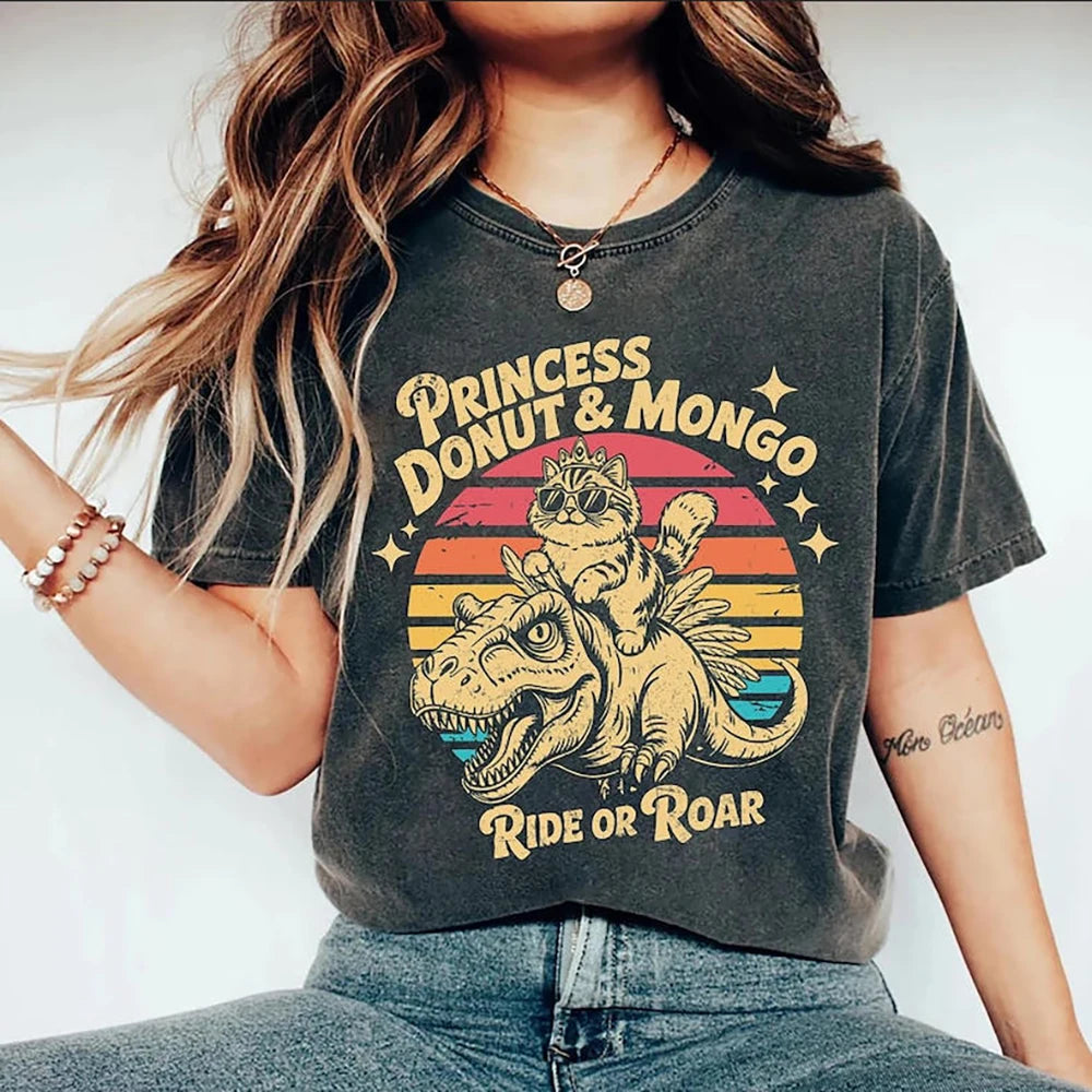 Princess Donut & Mongo T-Shirt Dungeon Crawler Carl Sci-Fi Book Lover Tee