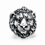 King of the Forest Lion Ring Stainless Steel Men Rings