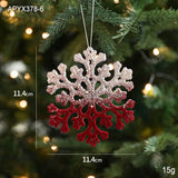 Christmas Snow Kissed Hanging Ornaments Ballet Girl Elk Swan