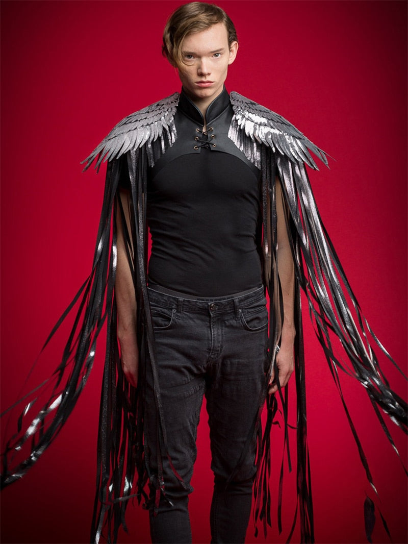 Lassiter's Sequins Long Tassel Wings Unisex Party Cape
