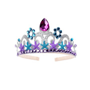 Mermaid Accessories Gloves Wand Crown Jewellery Set Wig Necklace Braid Cosplay Halloween Birthday Party