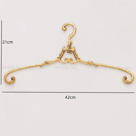 French Palace Style Solid Brass Clothes Hanger