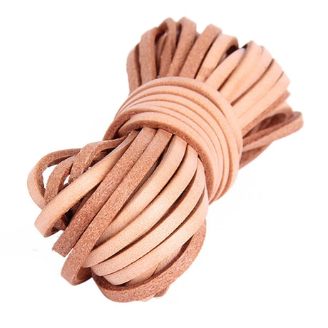 5 Meters Flat Genuine Leather Cord Strip Leather Coloured Ribbon Leather Jewellery Making
