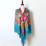 Babushka Shawl Large Fringed Scarves 160*160cm