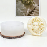 Sun Moon Faces DIY Soap Silicone Mould Candle Making Chocolate Baking Tool