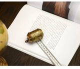 150cm Brass Floral Relief Hand-Cranked Tape Measure