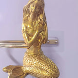 2Pcs/Set Golden Mermaid Curtain Tieback Hooks