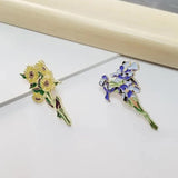 Van Gogh Sunflower Iris Brooch Enamel Pins