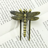 Butterfly Dragonfly Book Clip Bronze Metal Bookmarks
