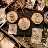Dragonfly & Mushroom RUB ON Transfer Stickers for Scrapbooking Junk Journal DIY Craft
