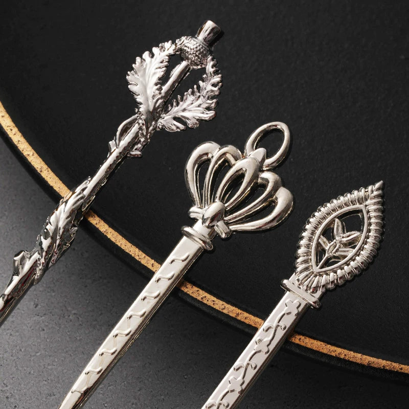 6pcs Vintage Spoons Fork Royal Style Gold Carved Coffee Tea Spoon Dessert Fork Cutlery Set