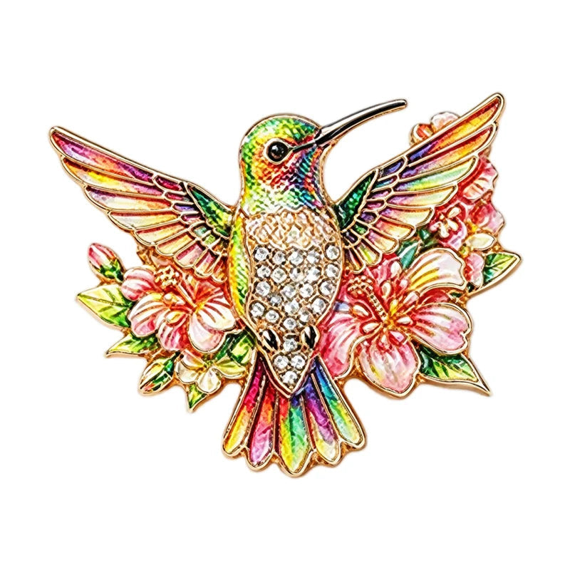 Hummingbird Brooches 5 Colours