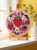 Strawberry Patch DIY Embroidery Kit for Beginners