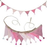 Children's Bunting 10 Triangle Flags with Tassles Party Decor Carnival Banner Garland 2.6M/8.5FT