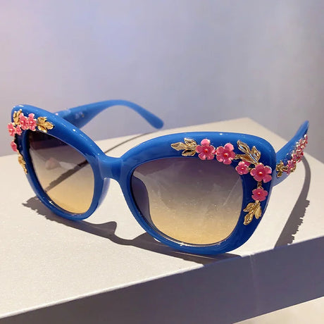 Spring Pink Flower Sunglasses