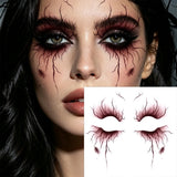 2pcs Vein Design Temporary Tattoo for Halloween Party Body Art Waterproof Face Makeup