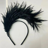 1920s Feather Fascinator Tea Party Headband