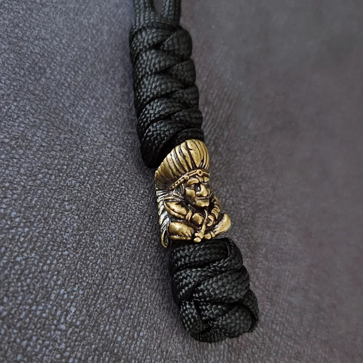Warriror Helmets Paracord Beads Lanyard Dreadlock Beard Bead