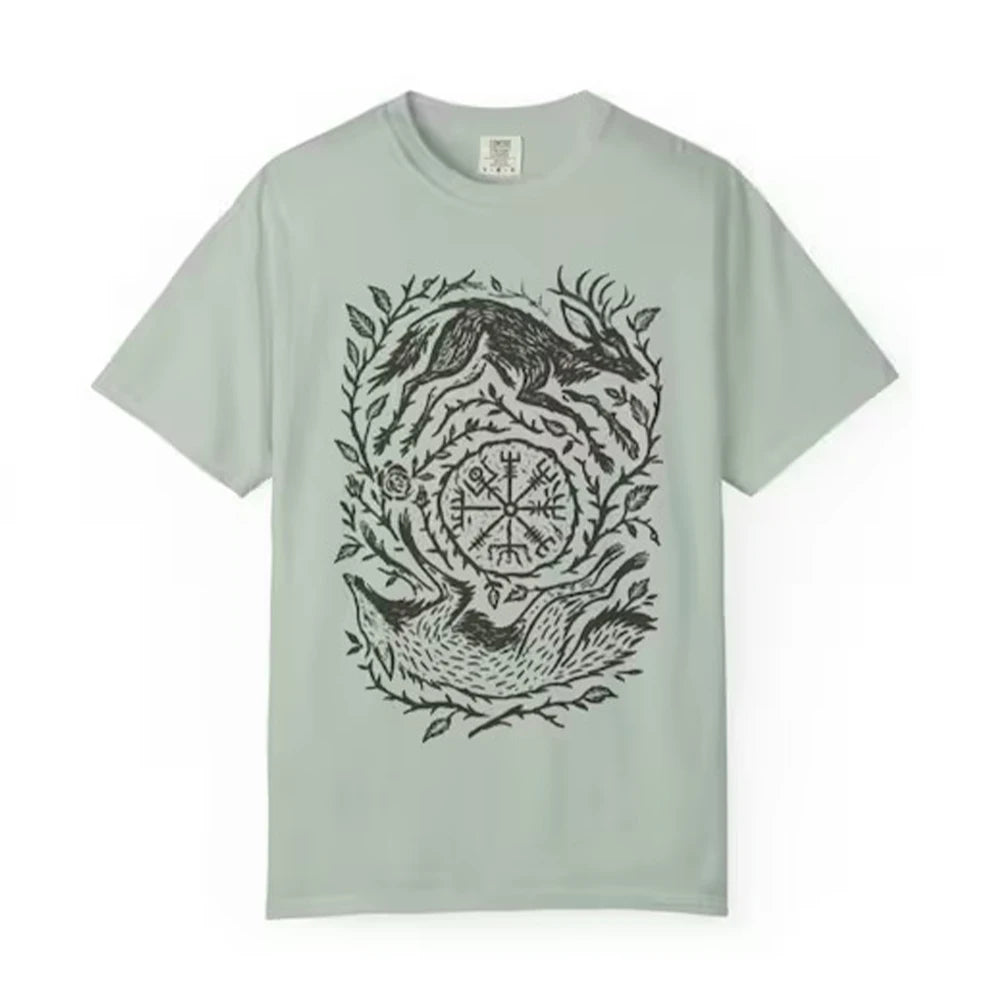 Fox Yin Yang T-Shirt Witchy Forestcore Tee