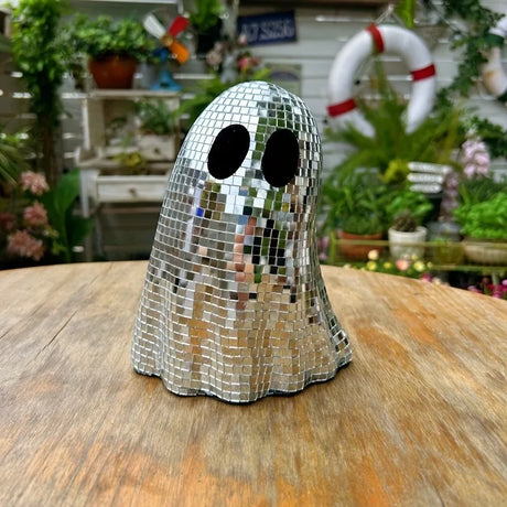 Halloween Disco Ghost Mirror Ball Decor