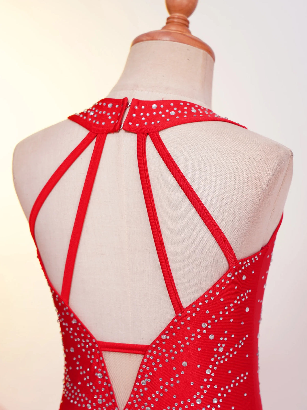 Girls Rhinestone Modern Contemporary Dance Ballet Dress Leotard Costume